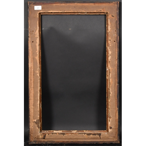 419 - 18th Century English School. A Darkwood Frame, with a carved giltwood slip, rebate 25.75