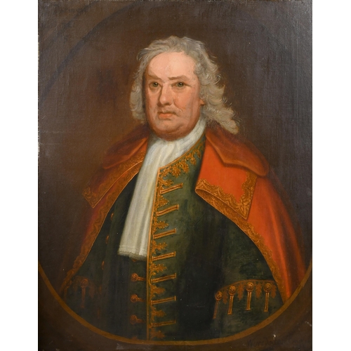 42 - James Worsdale (c.1692-1767) British. Portrait of John Dunmoll aged 72, Oil on canvas, Signed, inscr... 