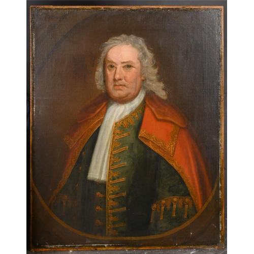 42 - James Worsdale (c.1692-1767) British. Portrait of John Dunmoll aged 72, Oil on canvas, Signed, inscr... 