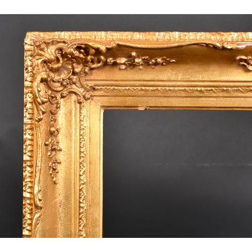 421 - 19th Century English School. A Painted Composition Frame, with swept corners, rebate 25.5