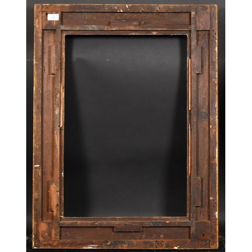 421 - 19th Century English School. A Painted Composition Frame, with swept corners, rebate 25.5