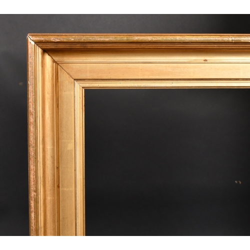 423 - 19th Century European School. A Gilt Composition Hollow Frame, rebate 25