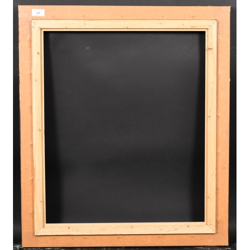 429 - 20th Century English School. A Black Painted Frame, with a gilt inner edge and white slip, rebate 24... 