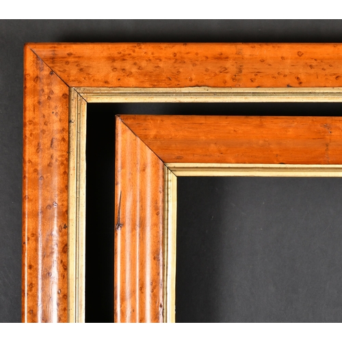 431 - 19th Century English School. A Pair of Maple Frames, with gilt slips, rebate 24