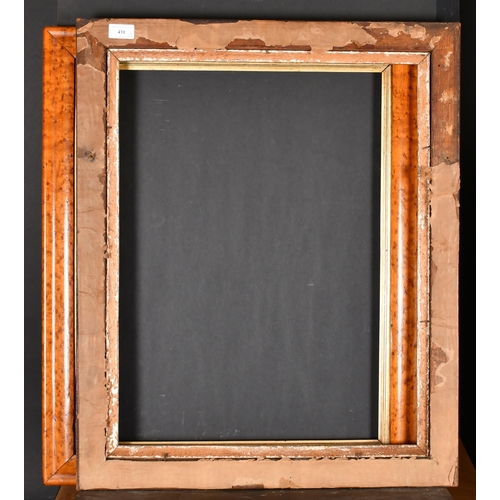 431 - 19th Century English School. A Pair of Maple Frames, with gilt slips, rebate 24