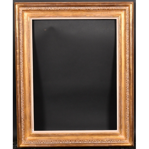 435 - 20th-21st Century English School. A Gilt Composition Frame, with a white inner edge, rebate 24