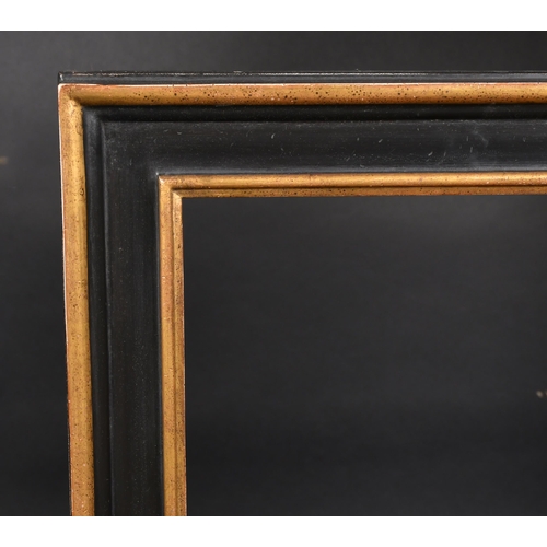 436 - 20th-21st Century English School. A Gold and Black Painted Composition Frame, rebate 24