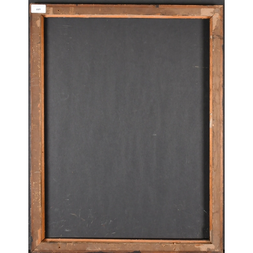 449 - Late 18th Century English School. A Darkwood Frame, rebate 23.5