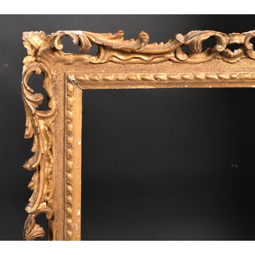 452 - 18th Century English School. A Painted Carved Giltwood Frame, with swept and pierced centres and cor... 