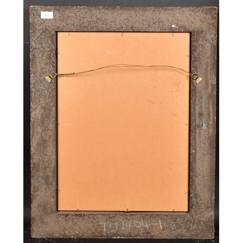 453 - 20th Century English School. A Simulated Tortoiseshell and Black Painted Frame, with inset mirror gl... 