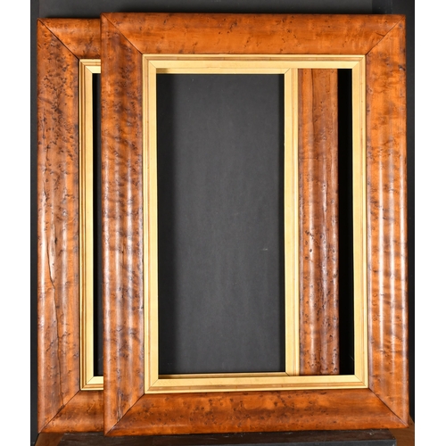 459 - 19th Century English School. A Pair of Maple Frames, with gilt slips, rebate 22