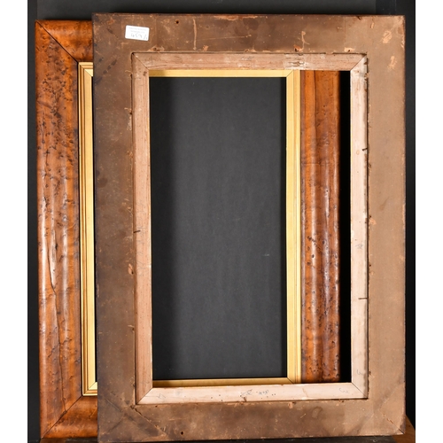 459 - 19th Century English School. A Pair of Maple Frames, with gilt slips, rebate 22