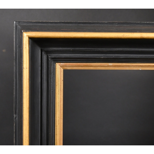 461 - 20th-21st Century English School. A Black and Gilt Composition Hollow Frame, rebate 21.75