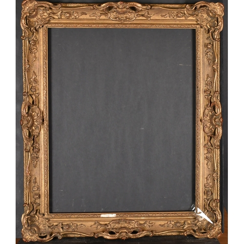 465 - 20th Century English School. A Painted Composition Frame, with swept and pierced centres and corners... 