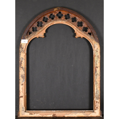 466 - 19th Century English School. An Ornate Temple Frame, Arched rebate 21.25