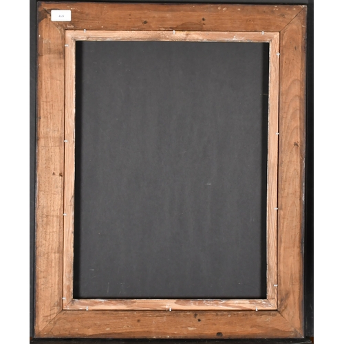 468 - 19th Century English School. A Black Painted Cushioned Frame, with a gilt slip, rebate 21