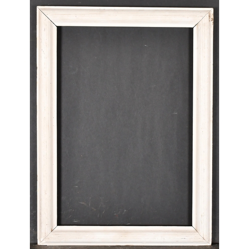 486 - Late 19th Century French School. A White Reeded Degas Style Frame, rebate 18.75