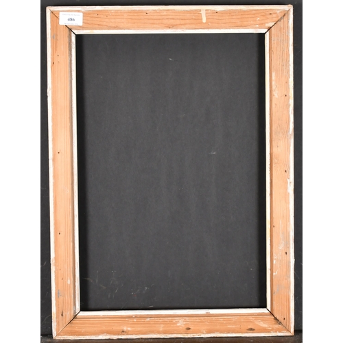 486 - Late 19th Century French School. A White Reeded Degas Style Frame, rebate 18.75