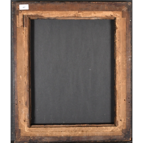 487 - 19th Century English School. A Darkwood Frame, rebate 18.5