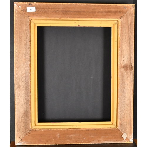 492 - 20th Century English School. A Painted Composition Frame, rebate 18.25