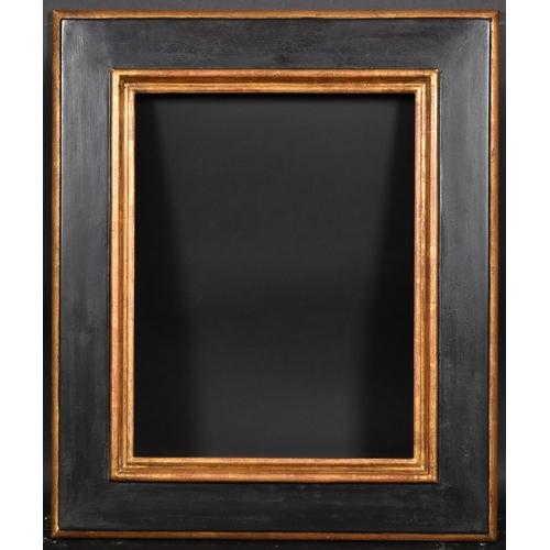 494 - 20th-21st Century English School. A Black and Gold Composition Frame, rebate 18.25