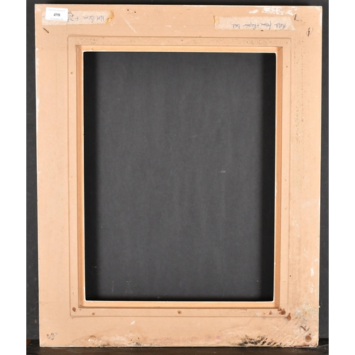 498 - 20th Century English School. A Painted Composition Frame, with gilt edging and a white slip, rebate ... 