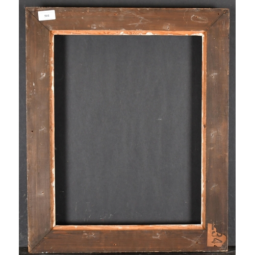 501 - 20th Century English School. A Gilt and Painted Composition Frame, with swept corners, rebate 18