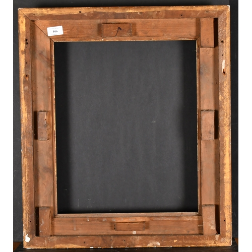 506 - 19th Century English School. A Gilt Composition Frame, rebate 17.5