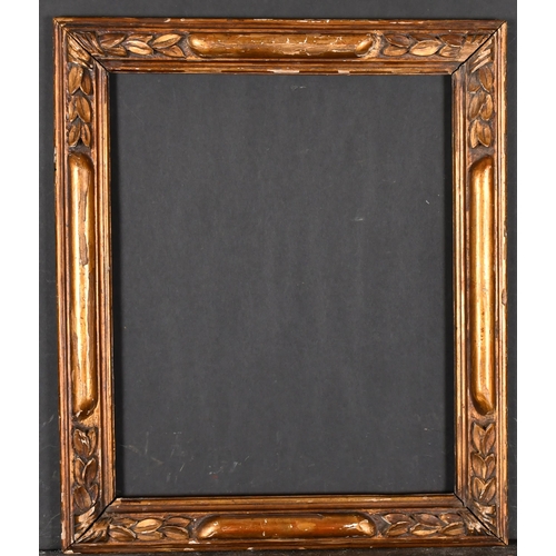 518 - 19th Century French School. A Panelled Carved Giltwood Frame, rebate 16