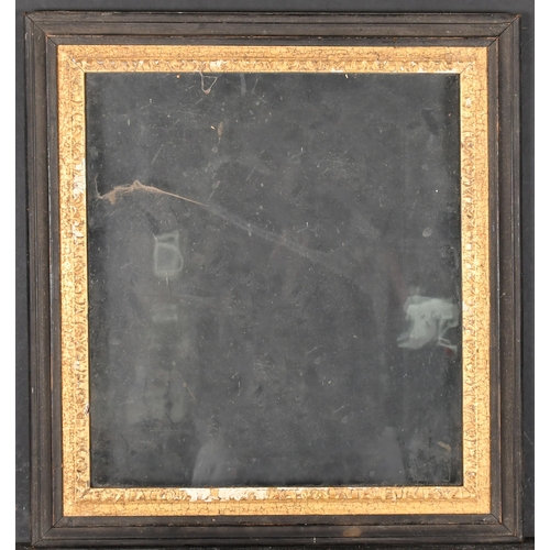 521 - 18th Century English School. A Darkwood Frame, with a gilt composition slip and inset glass, rebate ... 