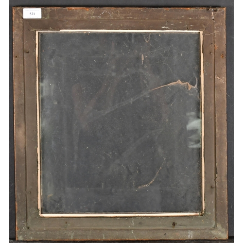 521 - 18th Century English School. A Darkwood Frame, with a gilt composition slip and inset glass, rebate ... 