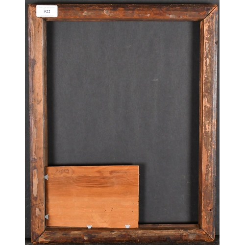 522 - 18th Century English School. A Darkwood Frame, with gilt inner and outer edging, rebate 15.75