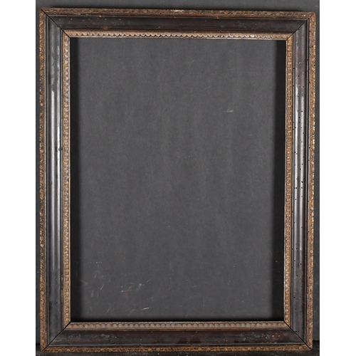 525 - 18th Century English School. A Darkwood Frame, with gilt inner and outer edging, rebate 15