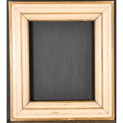 527 - Early 20th Century French School. A Gold and White Painted Ribbed Frame, rebate 14.75