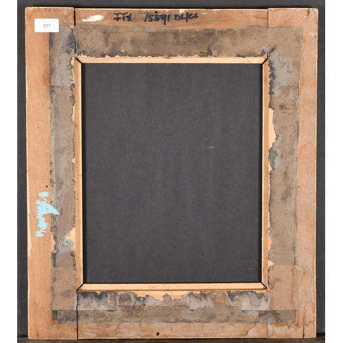 527 - Early 20th Century French School. A Gold and White Painted Ribbed Frame, rebate 14.75