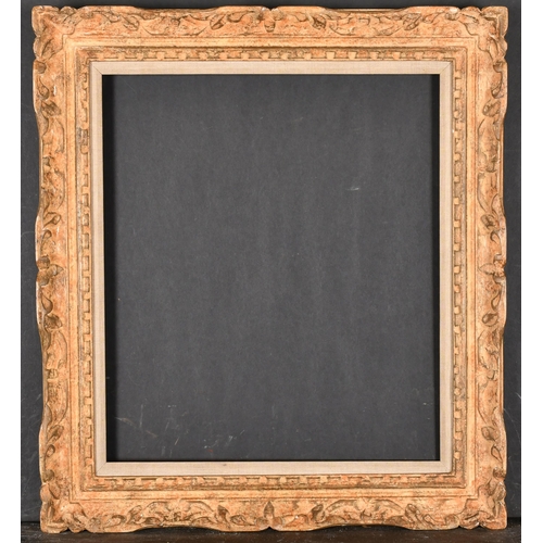 529 - 20th Century French School. A Painted Carved Wood Frame, with a fabric slip, rebate 14.5