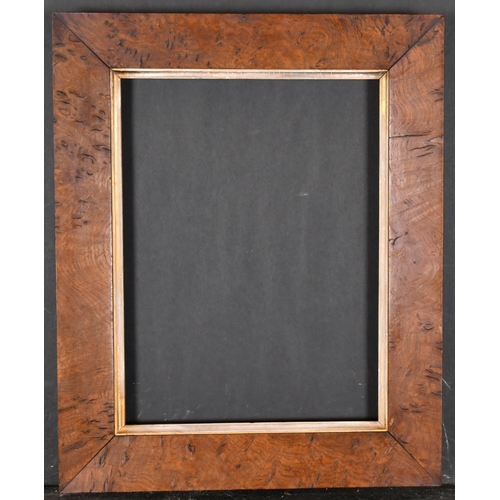 531 - 19th Century English School. A Burr Walnut Frame, with a silver slip, rebate 14.5