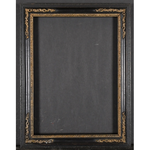 533 - 18th Century English School. A Fruitwood Frame, with ormolu corners, rebate 14.5