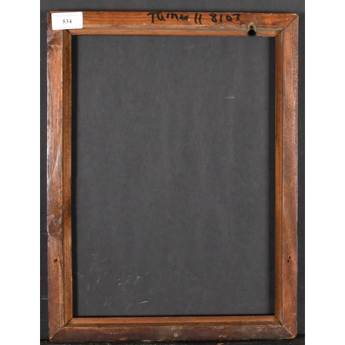 534 - 18th Century English School. A Hogarth Carved Wood Frame, rebate 14.5