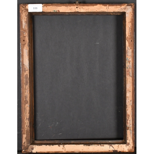 535 - Late 18th Century English School. A Painted Carved Wood Frame, rebate 14.5