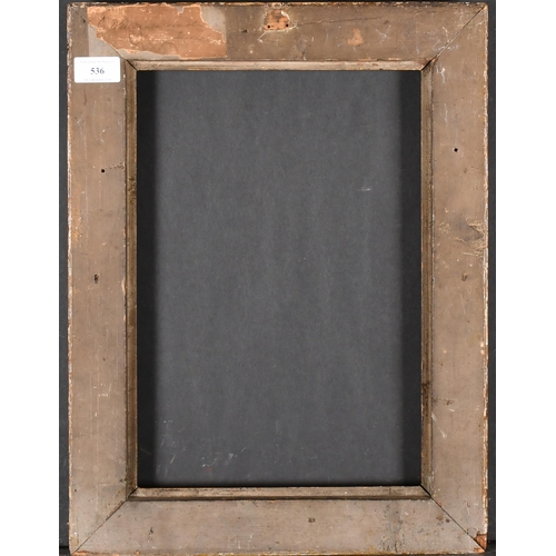 536 - 18th Century English School. A Carved Giltwood Frame, rebate 14.5