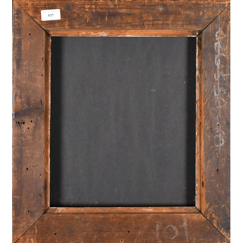 537 - 18th Century English School. A Carved Giltwood Frame, rebate 14.25