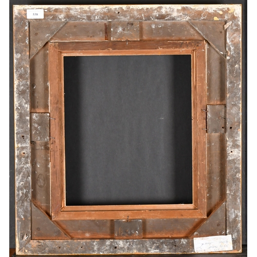 538 - 19th Century English School. A Gilt Composition Frame, rebate 14.25