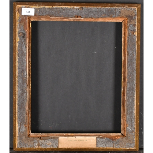 543 - 19th Century English School. A Gilt Composition Frame, with swept corners, rebate 14