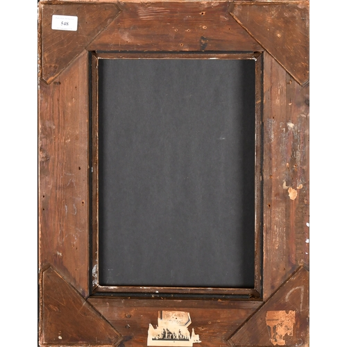 548 - Early 20th Century English School. A Bourlet Gilt and Painted Composition Frame, rebate 14