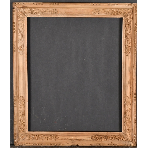 551 - Late 17th Century English School. A Stripped Carved Wood Frame, with Lely panels, rebate 13.5