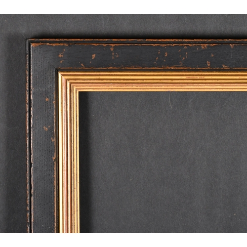 555 - Early 20th Century English School. A Darkwood Frame, with a gilt slip, rebate 12.75