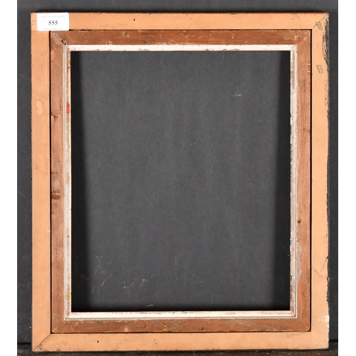 555 - Early 20th Century English School. A Darkwood Frame, with a gilt slip, rebate 12.75