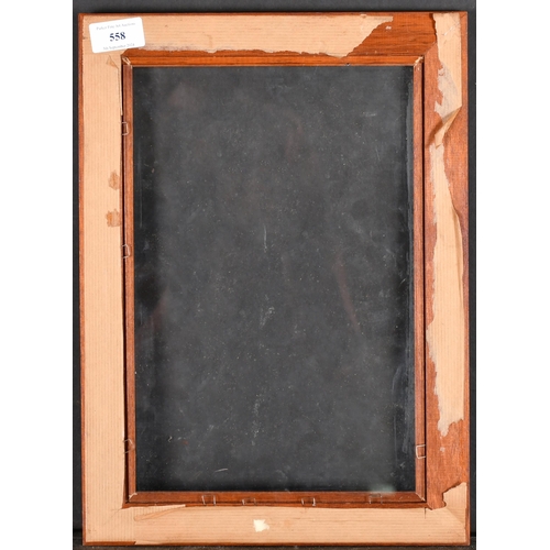 558 - 20th Century English School. A Wooden Frame, with inset glass, rebate 12.5