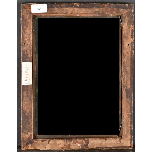 563 - Late 17th Century English School. A Carved Giltwood Lely Panel Frame, with inset glass, rebate 12.25... 